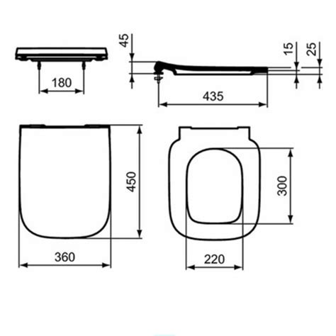 T481301 IDEAL STANDARD I.LIFE A ултра тънка седалка с плавно затваряна ...