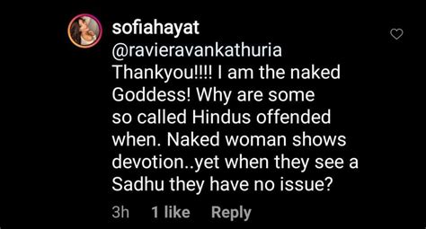 Sofia Hayat Poses Butt Naked In Front Of An Om Painting Calls Herself The Naked Goddess