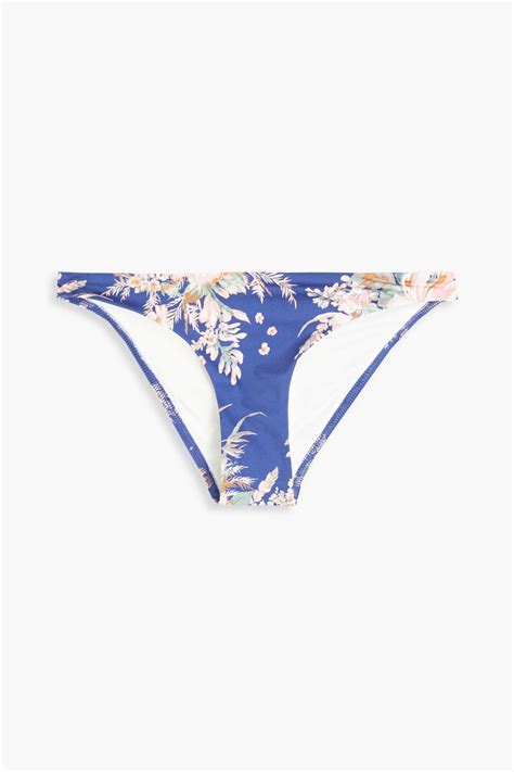 ZIMMERMANN Moonshine Printed Low Rise Bikini Briefs THE OUTNET