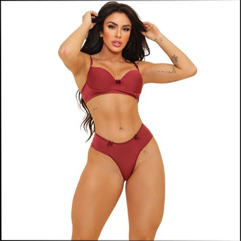 Conjunto Calcinha Fio E Suti Bojo Lingerie Sexy Shopee Brasil