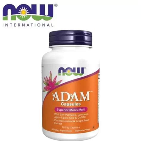 NOW Foods, ADAM, Multivitamínico Superior para Homens, 60 Cápsulas ...