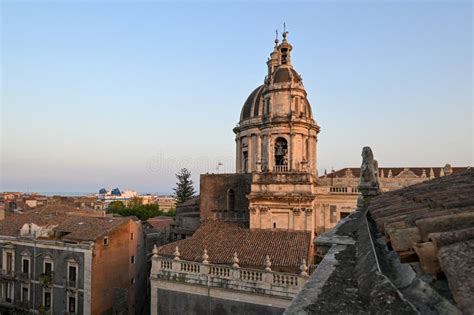 Basilica Cattedrale Di Sant Agata From The Dome Stock Photo Image Of