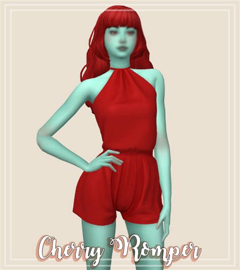 Sifix Cherry Romper Recolor Momtrait On Patreon Rompers Recolor