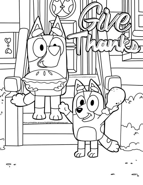 Bluey Christmas Coloring Pages - Coloring Nation