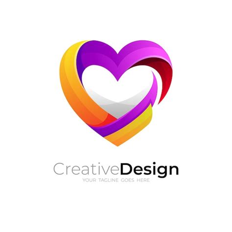 Premium Vector Love Logo Vector Abstract Love Care Design Template