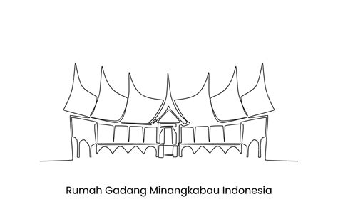 Rumah Adat Minangkabau Sketsa Model Rumah Tradisional Bilarasa