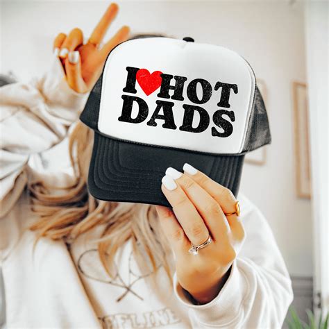 I Love Hot Dads PNG File For T Shirt Design Etsy