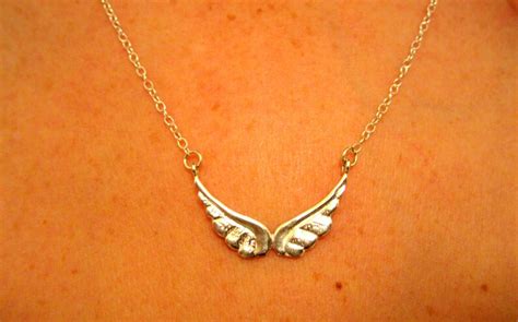 Angel Wing Necklace / Silver Angel Wing Necklace / Angel Wing - Etsy