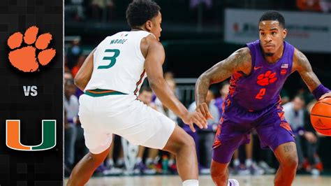 Clemson vs. Miami Men's Basketball Highlights (2021-22) - Win Big Sports