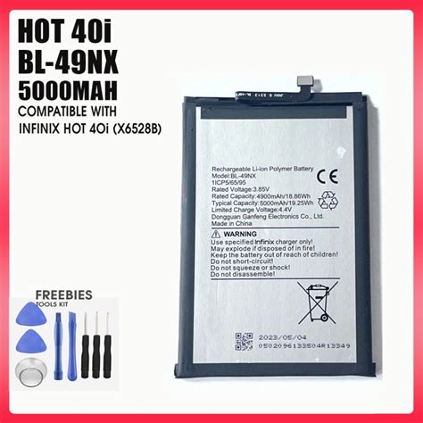 BL NX High Capacity MAh Li Ion Polymer Battery For Infinix Hot