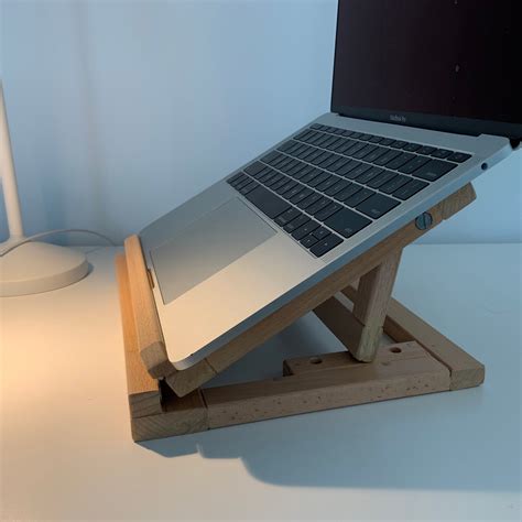 Wooden Laptop Stand Wood Laptop Stand Holder for Macbook and - Etsy