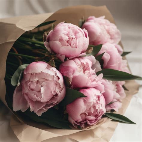 Simple yet Stunning Bouquet with Single Peonies. Mother S Day Flowers ...
