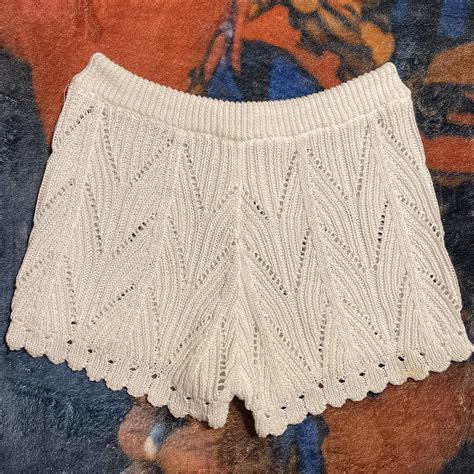 White Crochet Bikini Cover Up Shorts Will Accept Depop