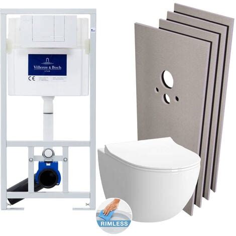 Villeroy Boch Pack Wc Vorwandelement Wc Vitra Sento Sp Lrandlos