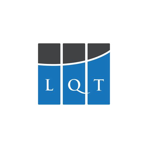 Diseño de letras lqt. Diseño de logotipo de letras lqt sobre fondo
