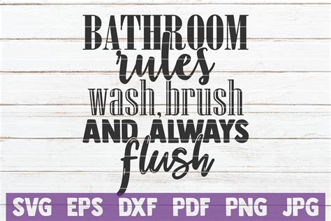 Bathroom Humor Bundle Funny Svg Cut Files By Mintymarshmallows