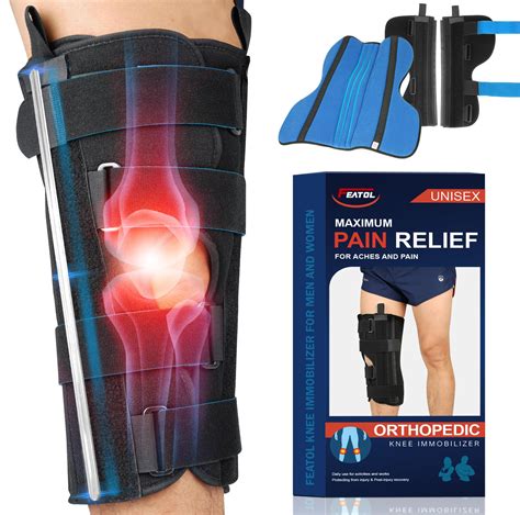 FEATOL Orthopedic Knee Immobilizer 3-Panel Knee Brace for Knee Pain for