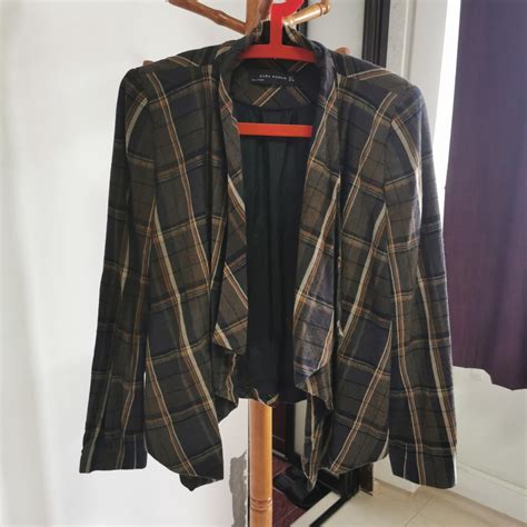 Zara Checked Blazer Womens Fashion Coats Jackets And Outerwear On