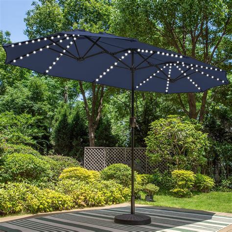 Solar-powered lights will feature on every rectangular umbrella 23
