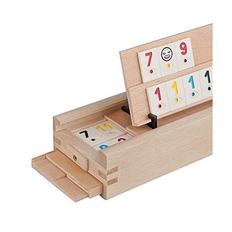 Woodtastic Jeu De Rummy Medias Ensemble Rummy Cup En Bois Jeu D