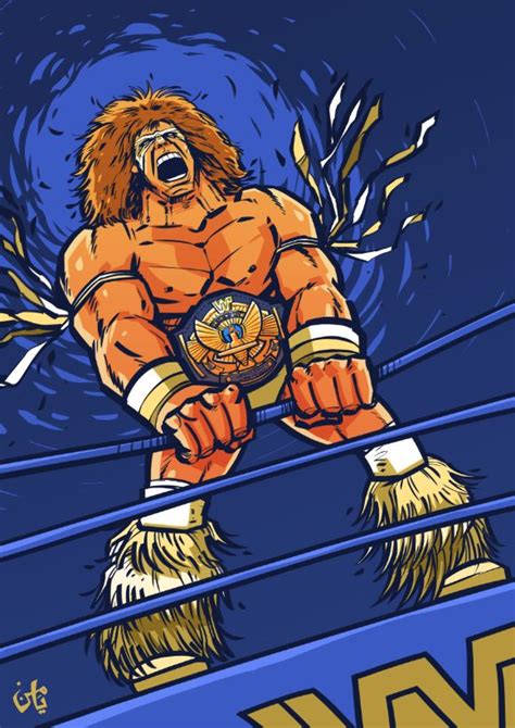 Ultimate Warrior By Yamen Elgamal Via Behance Old School Wrestling