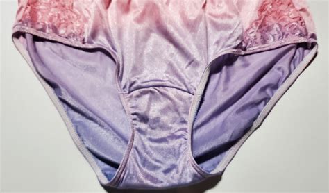 Shadowline Floral Lace Bikini Panty Shiny Nylon Silky Gem