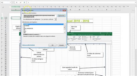 Découvrir l interface Excel 2016 YouTube