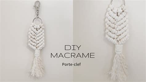 Diy Macrame Porte Clef N Ud Baguette Youtube