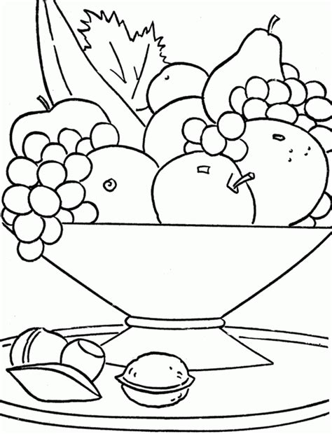 gambar  mewarnai buah buahan
