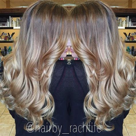 Soft Beige Blonde Balayage Ombre Colormelt