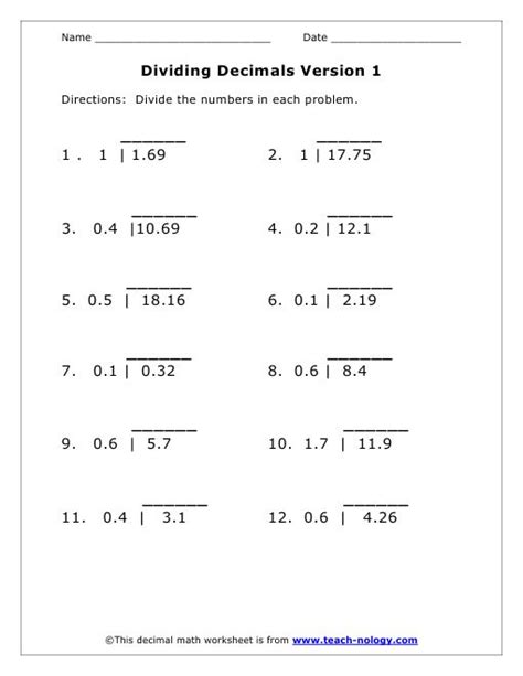 Long Division Calculator Decimals