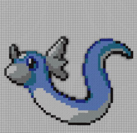 Pokemon Dratini Pixel Art From Pokemon Dratini | Images and Photos finder