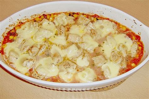 Berbackene Putenschnitzel Mit Tomaten Und Mais Von Daja Chefkoch