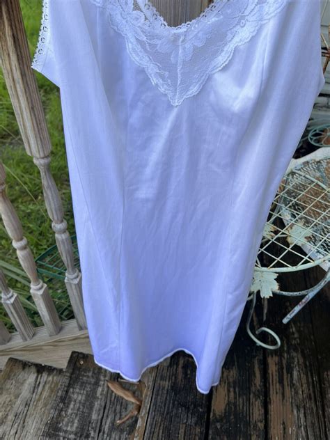 Maidenform Lingerie White Slinky Full Slip Sz S La Gem