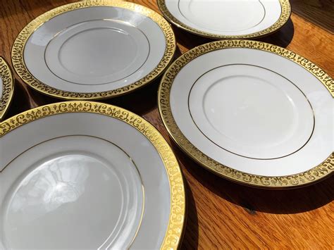 Set Of Gold Buffet Royal Gallery Gold Trimmed Porcelain Etsy