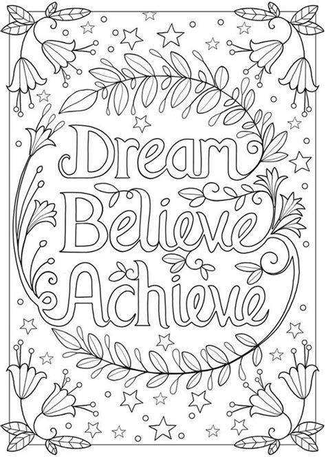 21 Printable Motivational Coloring Pages for Kids - Happier Human