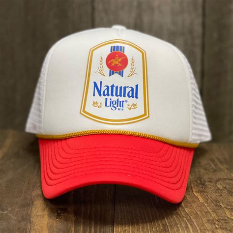 Natural Light Hat - Natural Light Label - Foam Trucker Hat - Snapback ...
