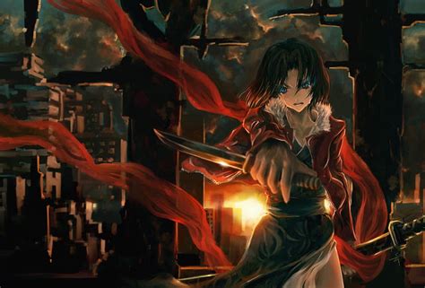 Another Fight Tears Female Ryougi Shiki The Garden Of Sinners