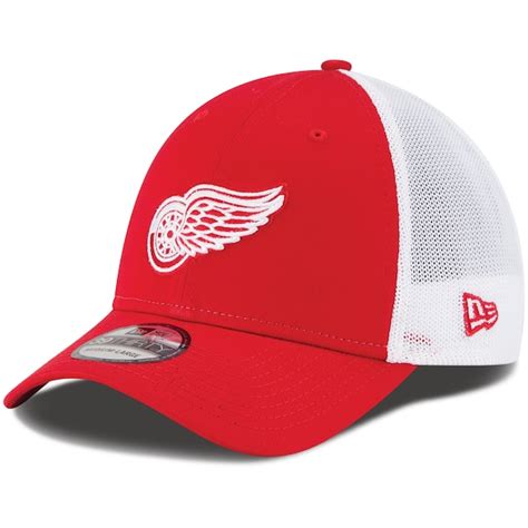 Mens Detroit Red Wings New Era Red Fade Classic 39thirty Flex Hat