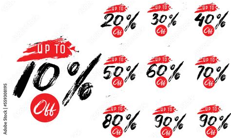 sale discount tags vector badges set template