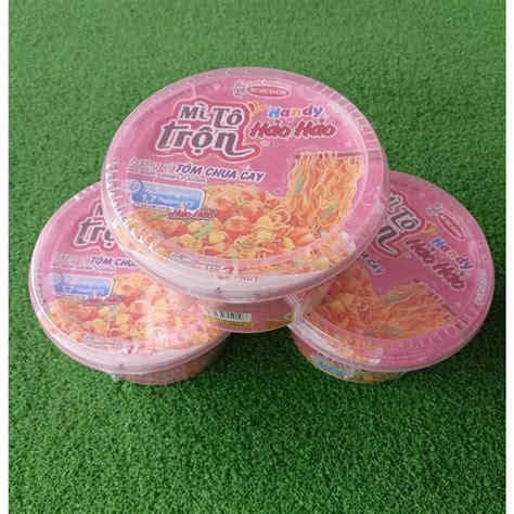 Vietnam Hao Hao Mi Tom Chua Cay Hot Sour Shrimp Flavour Vietnamese Instant Noodles 虾味干捞面