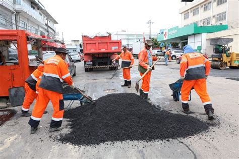 Prefeitura De Manaus Intensifica Serviços De Recuperação Asfáltica No