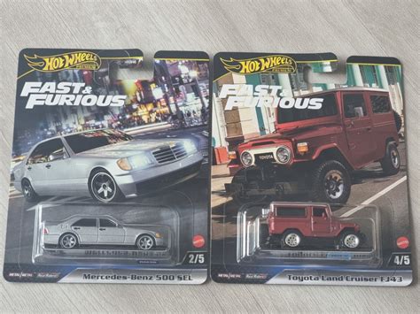 Hot Wheels Fast And Furious G Set Mercedes Benz Sel Toyota Land Cruiser Fj Hobbies