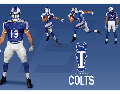 indianapolis colts uniform redesigns  images behance