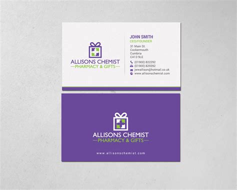 Elegant Modern Pharmacy Stationery Design For JWW Allison Sons Ltd