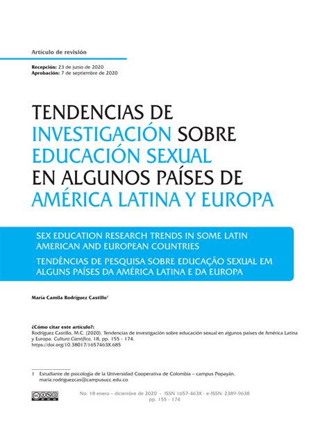 PDF Tendencias de investigación sobre educación sexual en algunos países de América Latina y