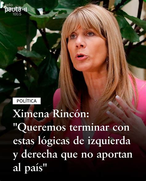 Ximena Rincón Queremos terminar con estas lógicas de izquierda y