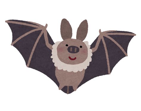 飛んでいるコウモリのイラスト かわいいフリー素材集 いらすとや