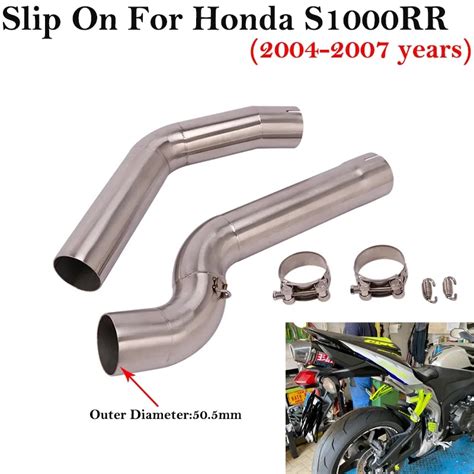 Para Honda Cbr1000rr 2004 2007 Escape Da Motocicleta Silenciador Tubo