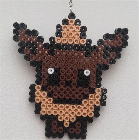 Koraliki Do Prasowania Eevee Beaded Keychains Perler Beads Gingerbread